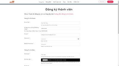 Hướng dẫn đăng ký tài khoản tennisvinhphuc.com