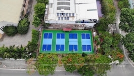 Sân pickleball có mái che hiện Đại Đầu tiên tại vinh yên vinh phúc